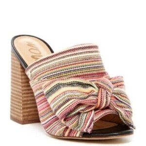 Sam Edelman Yumi Striped Bow Heeled Mule